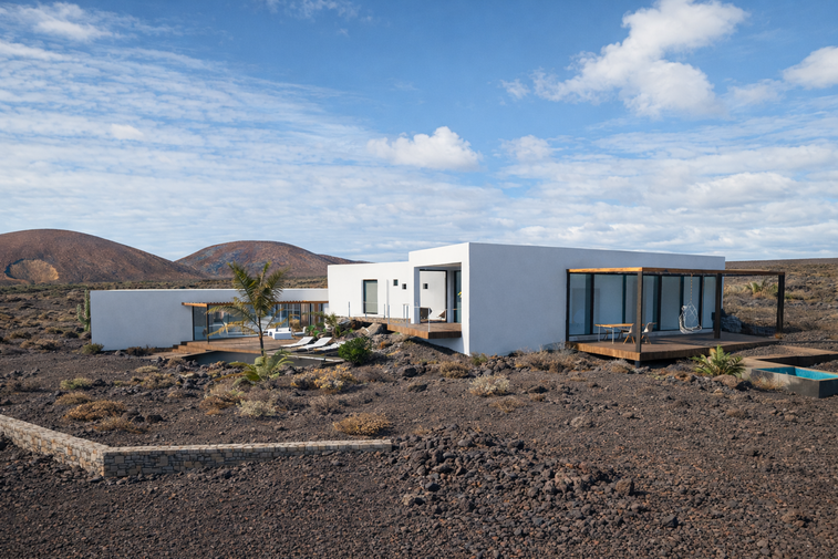 Villa en Lajares. En construcción.
