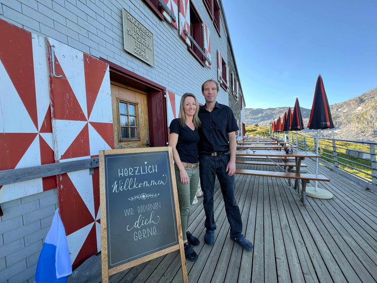 Huttenpaar Rugghubelhütte, Claudia Künzli en Niklaus Stalder