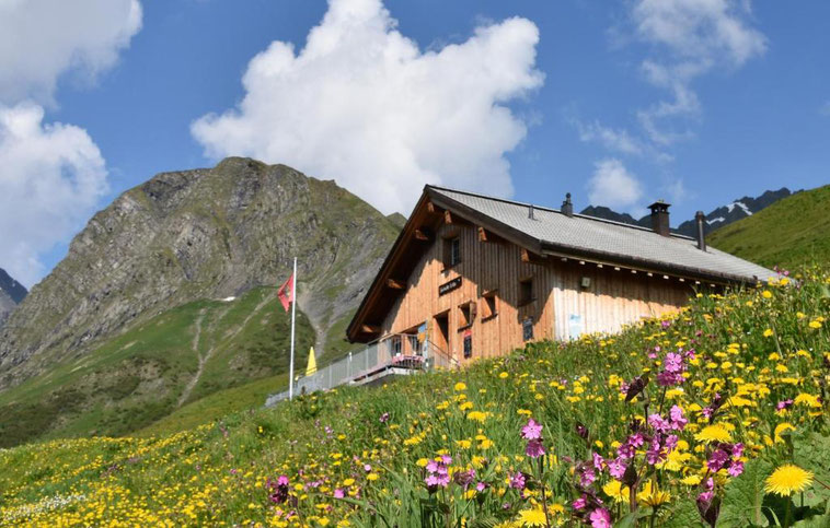 De Skihütte Obererbs 1700 m in de Zoner 