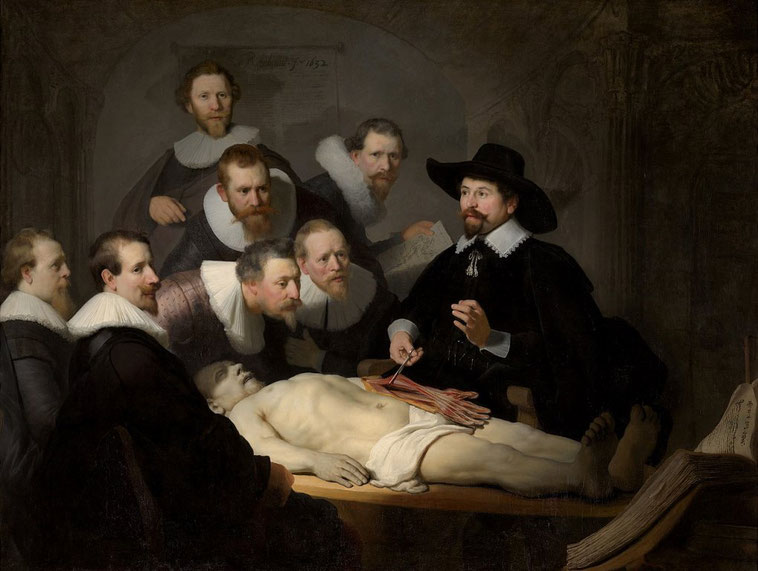 Знаменитые картины Рембрандта. Урок анатомии доктора Тульпа