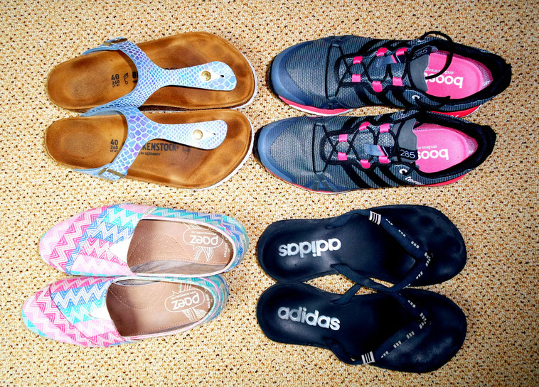 Shoes for a round-the-world trip