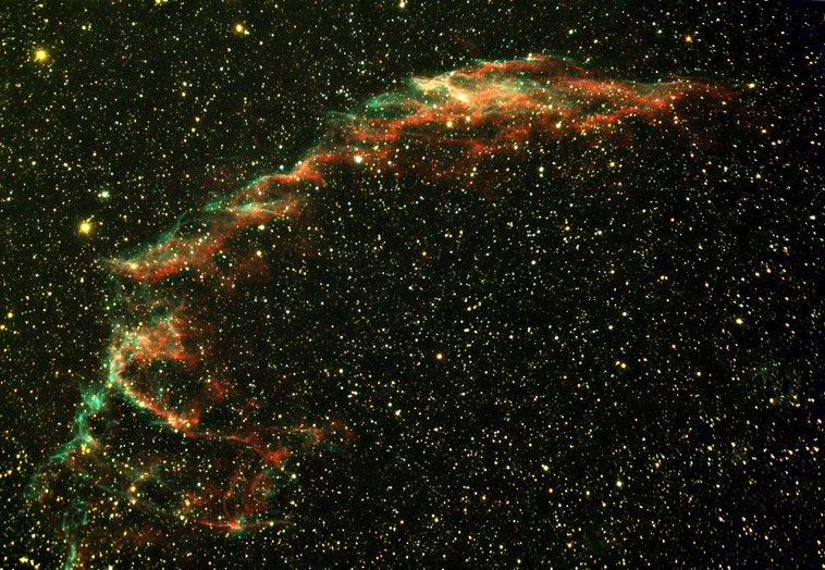 Cirrus-Nebel:   linker Teil im Detail