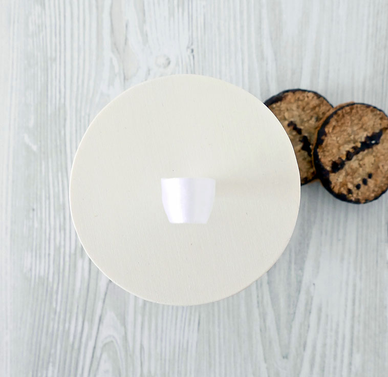 Dose Upycling DIY mit Holzdeckel