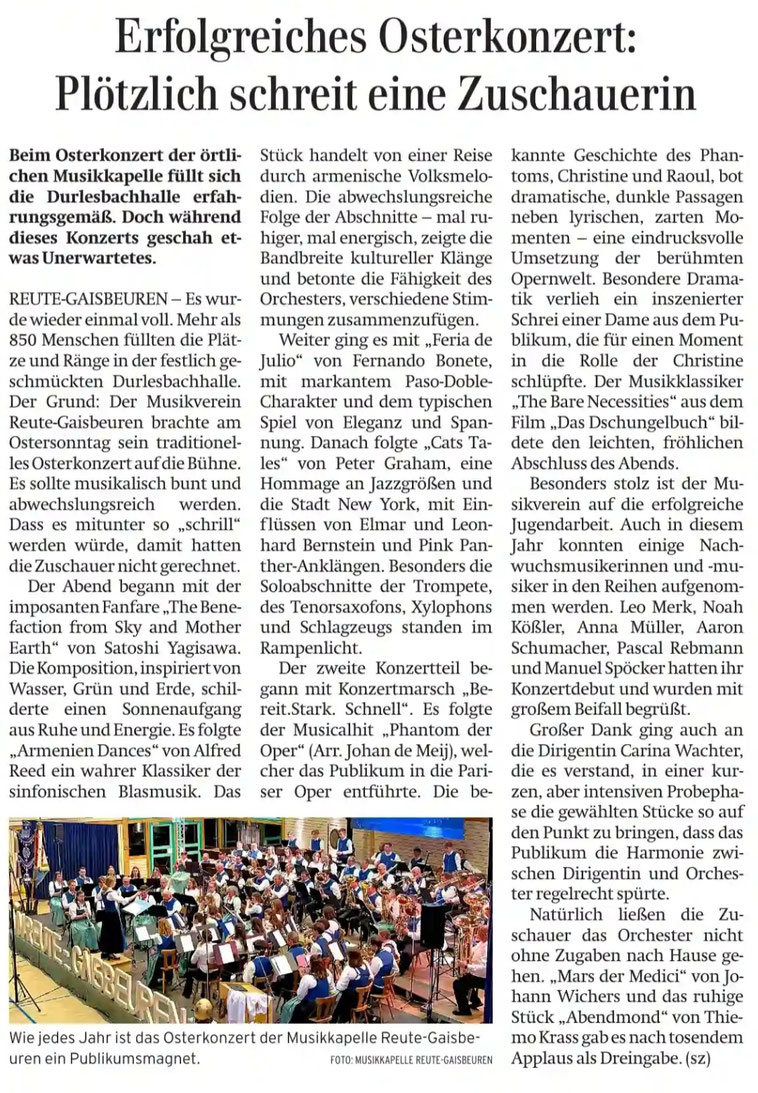 Bericht SZ 9.4.26