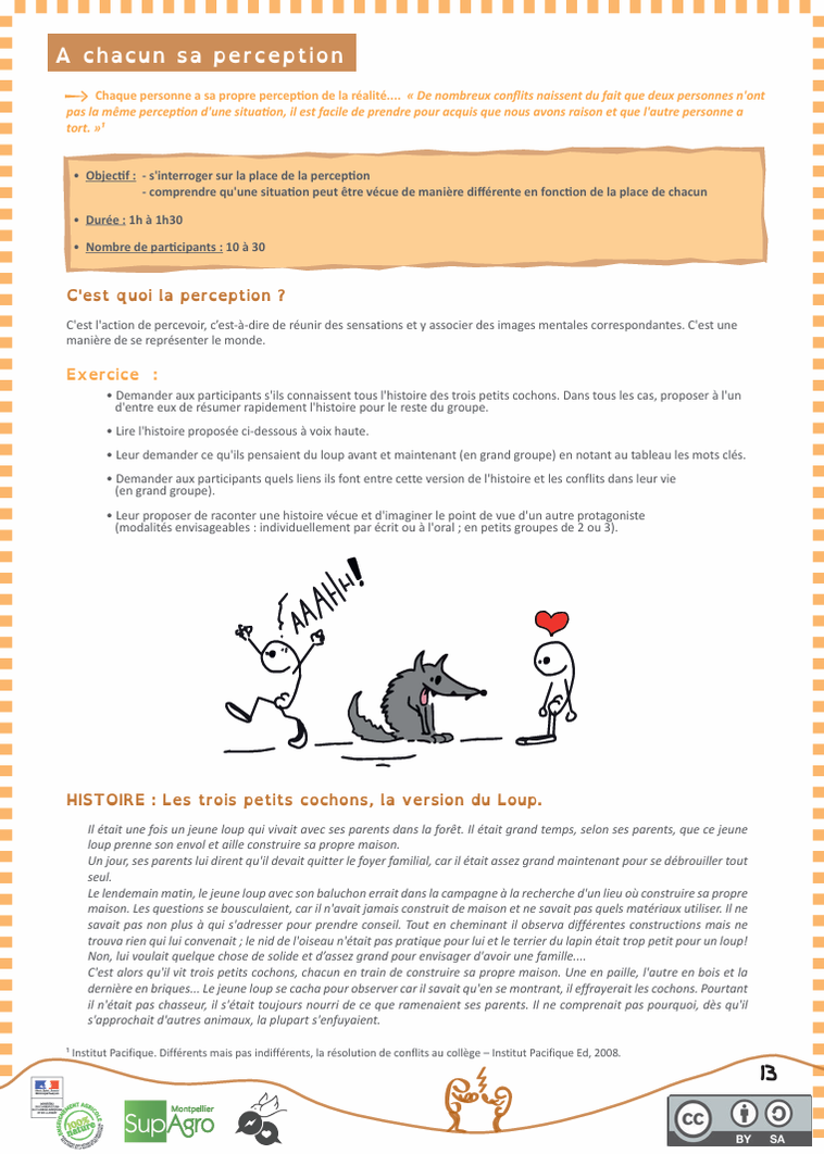 Kit pédagogique gestion de conflit. CNV. CPS. Compétences psychosociales. PDF gratuit. Communication non violente.