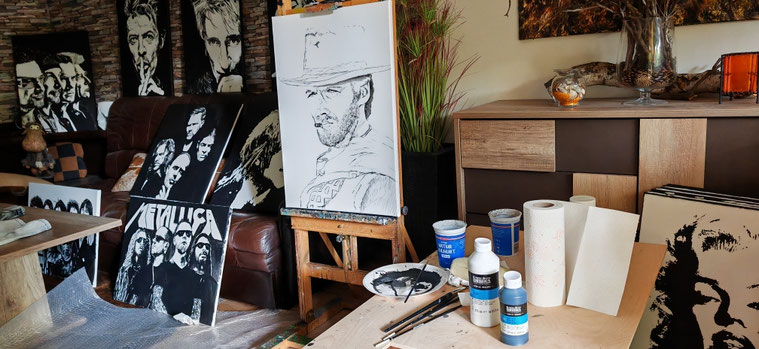 Manfred Rod im Atelier