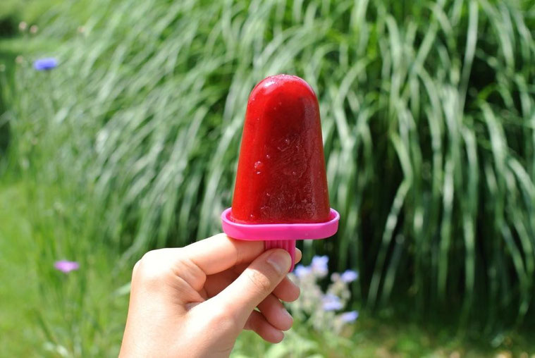 Kirsch-Orangen- Eis mit Tonkabohne