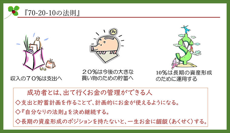 「70-20-10」の法則《平賀ファイナンシャルサービシズ㈱》