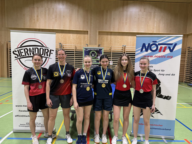Stefanie Kufmüller, Martina Wilder, Sandra Daubeck, Stella Schultschik, Emilia Vogler und Stefanie Kaiser durften sich über Medaillen freuen.