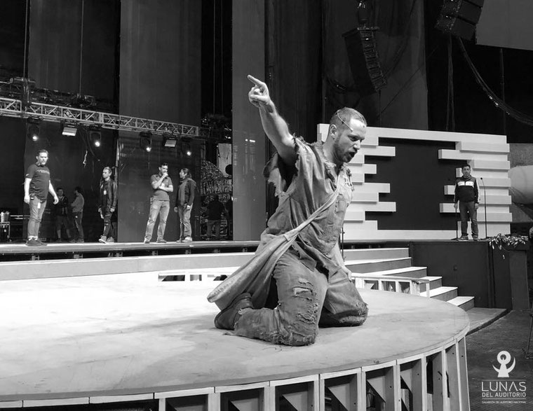 Daniel Diges en los ensayos en el Auditorio Nacional