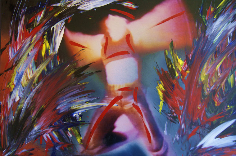 "Tentativo Di Volo" 2001 50x75 cm