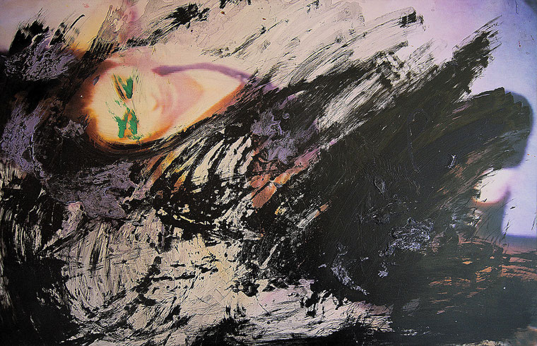 "Accarezzata Dalle Onde Del Tempo"  1997  50x75 cm