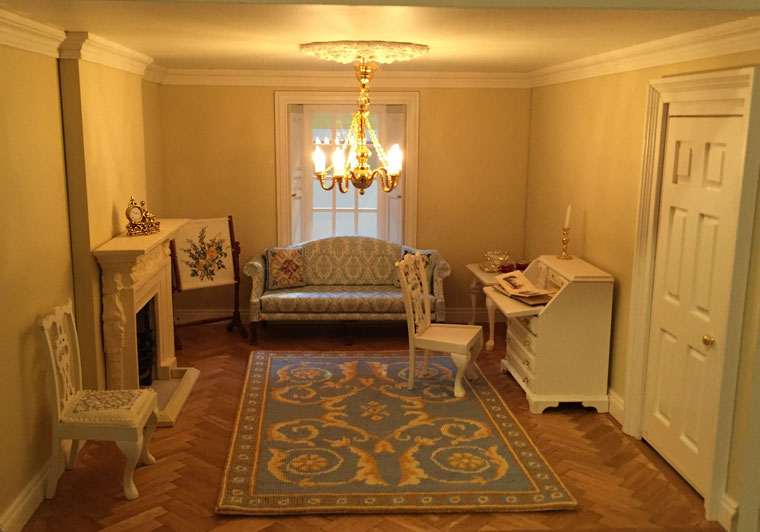 tinyrooms Georgian dolls house drawing room