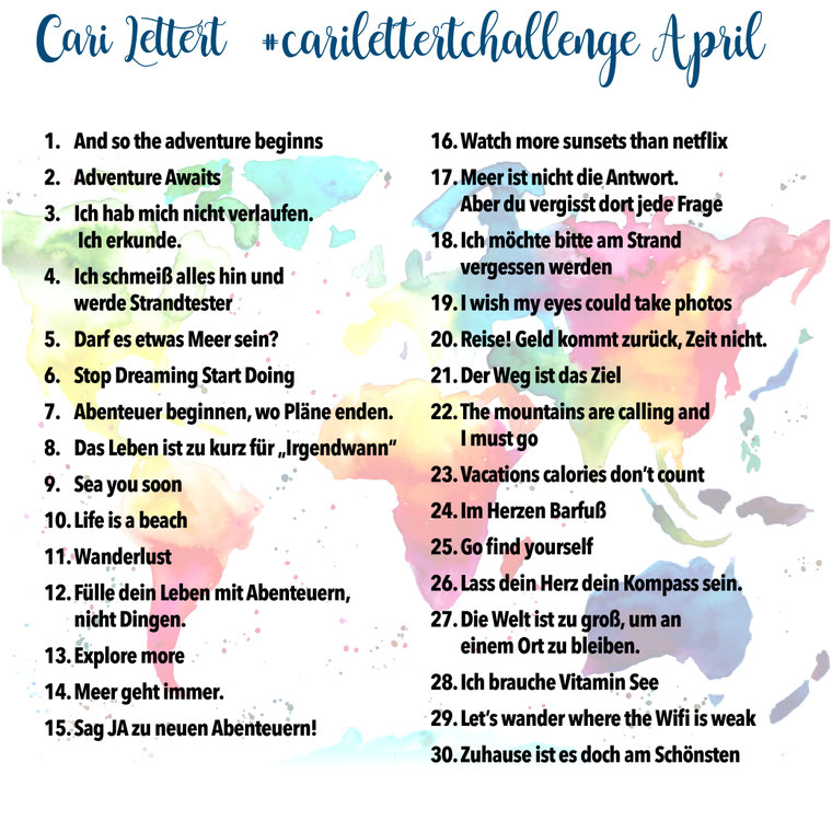 Adventure Awaits Die Cari Lettert Challenge Im April