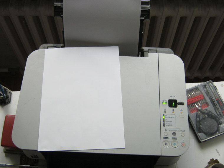 Farbtintenstrahlendrucker Canon MP250, Druckkopf reinigen, Druckfehler beheben, Berlin Steglitz-Zehlendorf, Lichterfelde, Dahlem