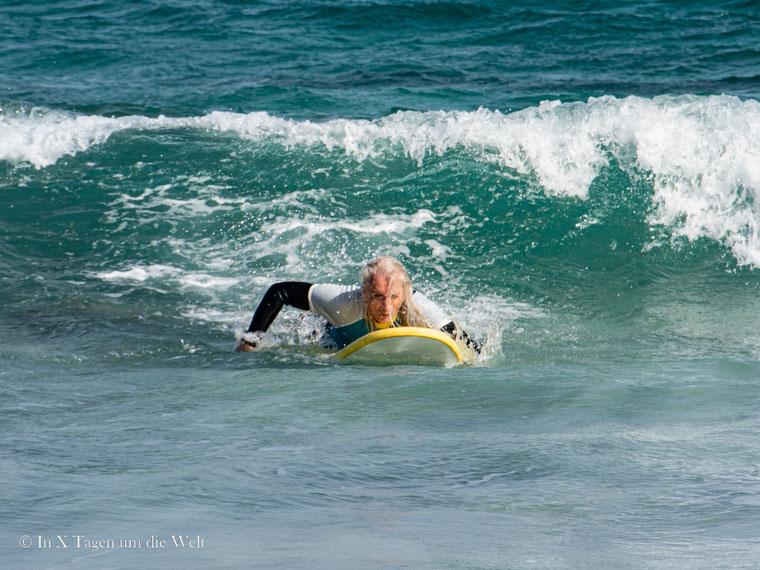Surfen lernen mit 40