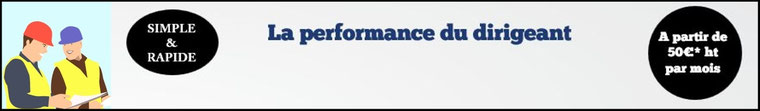 Performance dirigeant TPE batiment