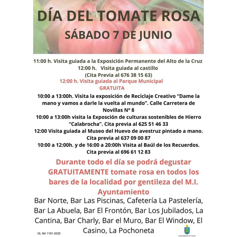 Programa de la Fiesta del Tomate de Cortes