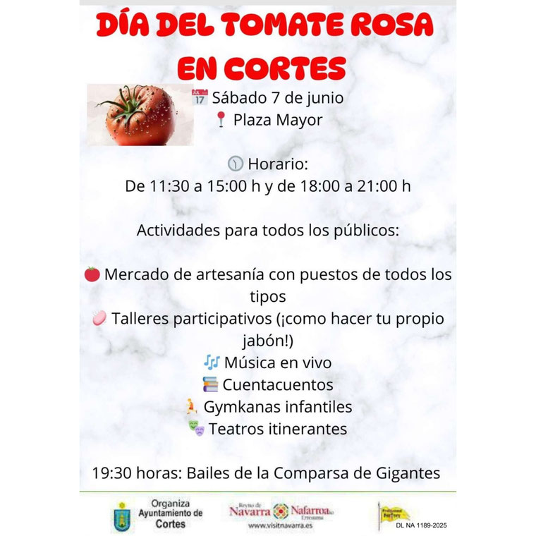 Programa de la Fiesta del Tomate de Cortes