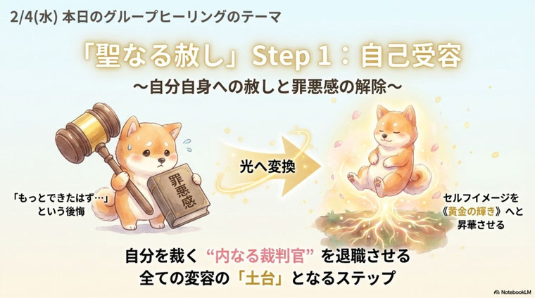 「聖なる赦し」ステップ1　遠隔グループヒーリング・セイクリッドアクティベーション
