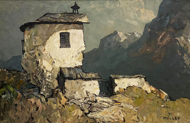 Oskar Mulley, Gemälde Berg-Kapelle