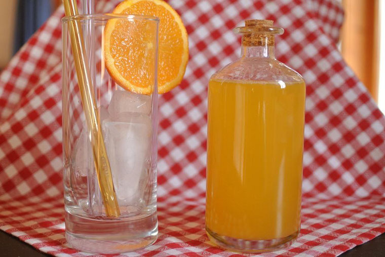 Grundrezept für selbstgemachten Sirup ohne Zucker für Limonade