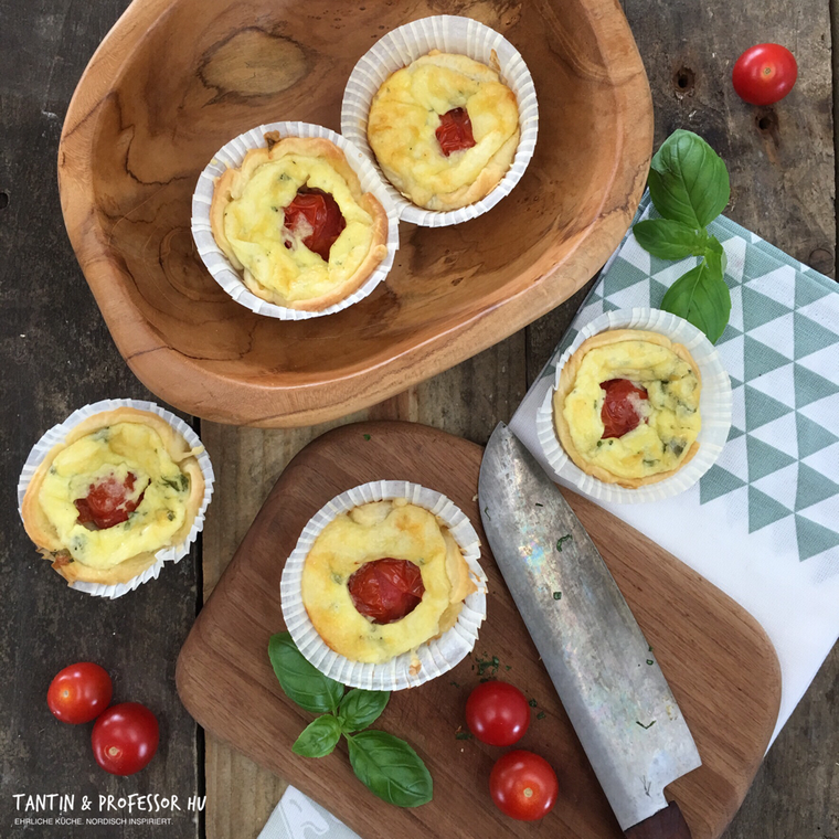 Tomaten-Quiche-Küchlein