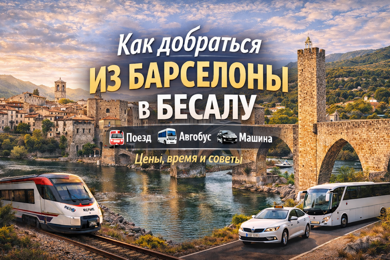 Как добраться из Барселоны в Бесалу