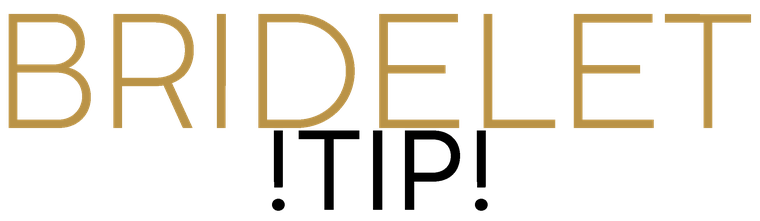 Bridelet Tip Logo in Gold und schwarz