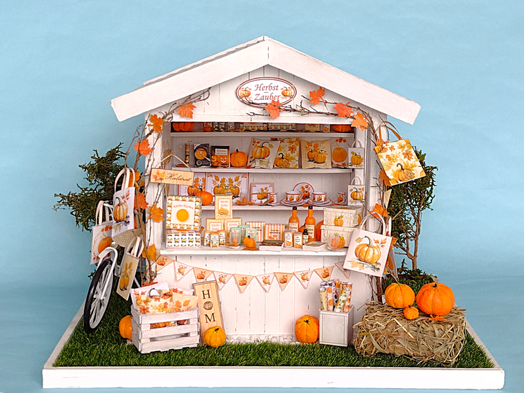 Miniatur Herbst-Marktstand