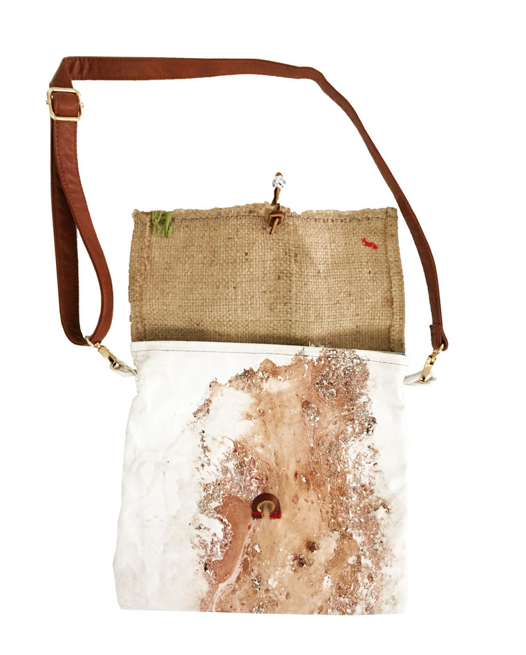 Emery bag - front opened