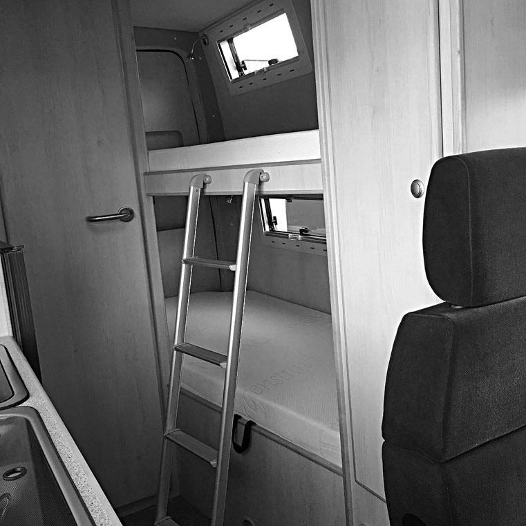 Das Schlafzimmer - Foto von www.cs-reisemobile.de