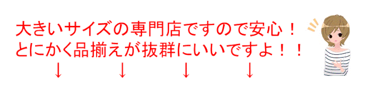 江戸川区での主要対象エリア 大きいサイズの婦人服 レディースウェア