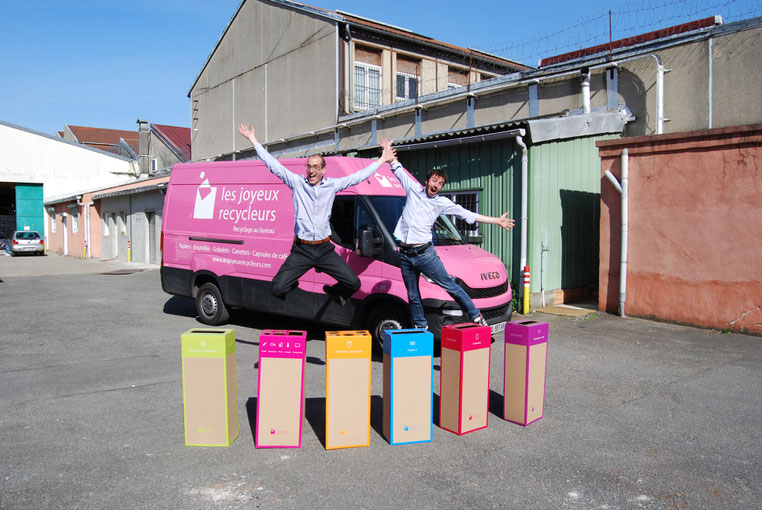 Fabien et Gilles, les co-fondateurs des Joyeux Recycleurs