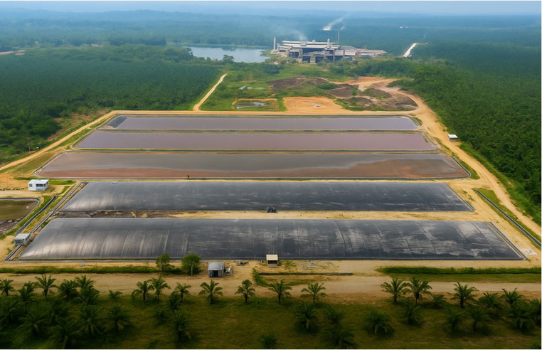 Biodigestor POME - aguas residuales extracción de aceite de palma africana - Aqualimpia Engineering e.K.