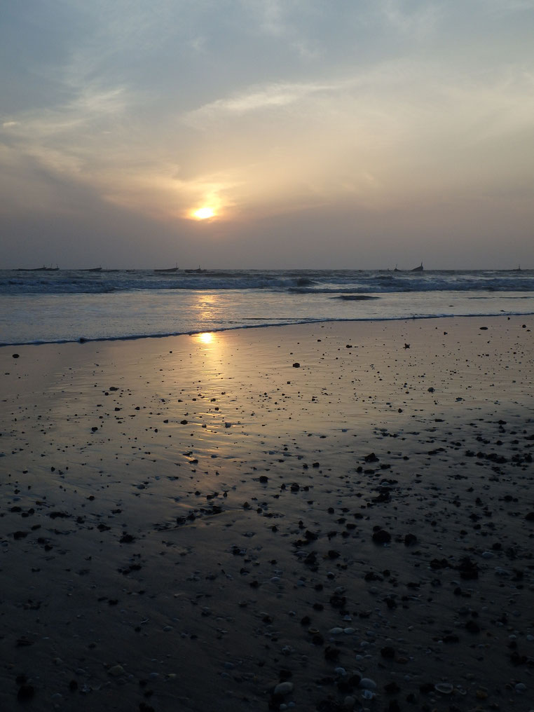 sunset on paradise beach, Sanyang, Gambia