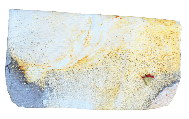 galaxy clutch bag 5 - front | made out of scrap canvas | SOLD | $45