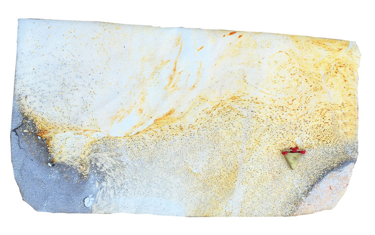 galaxy clutch bag 5 - front | made out of scrap canvas | SOLD 