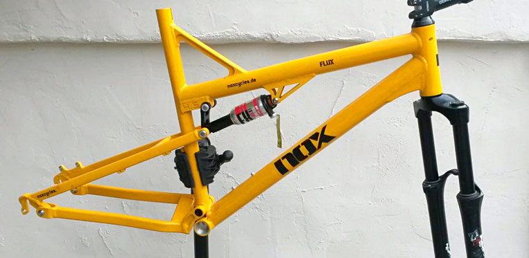 Mountainbike Rahmen gelb