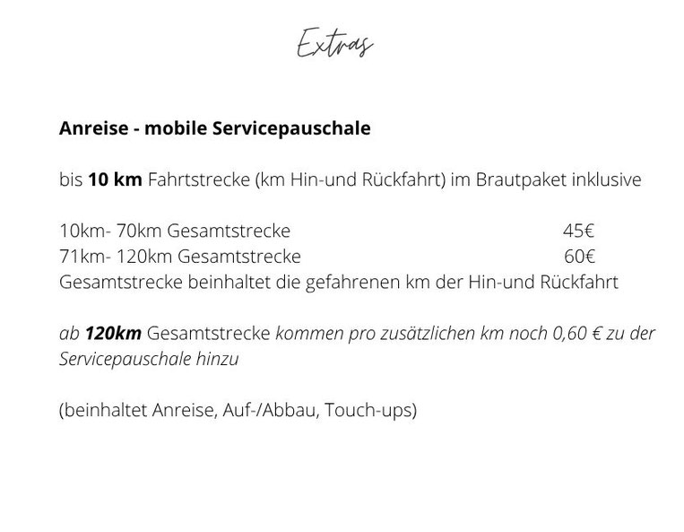 preisliste anreise