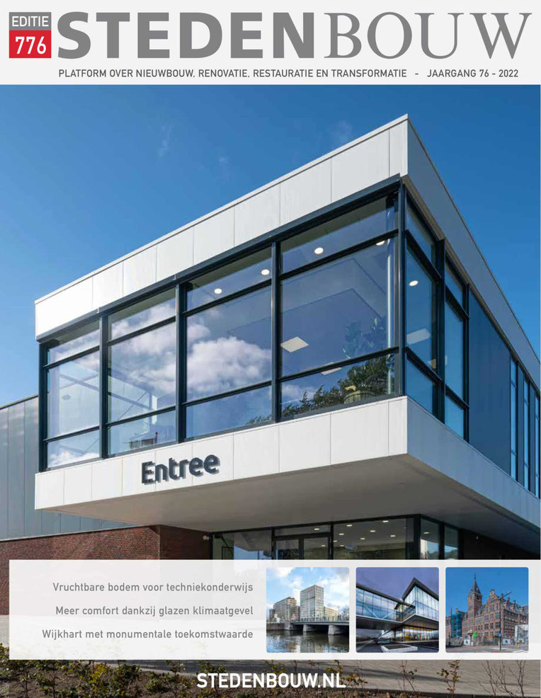 Exterieur, drone-opname van de bouw van het grootschalige nieuwbouwproject SPOT in Amsterdam. Ontworpen door verschillende Architecten waaronder Moederscheim Moonen, Klunder, Door, Kaan, ZZDP en Mei. Gebouwd door Pleijsierbouw en ontwikkeld door COD
