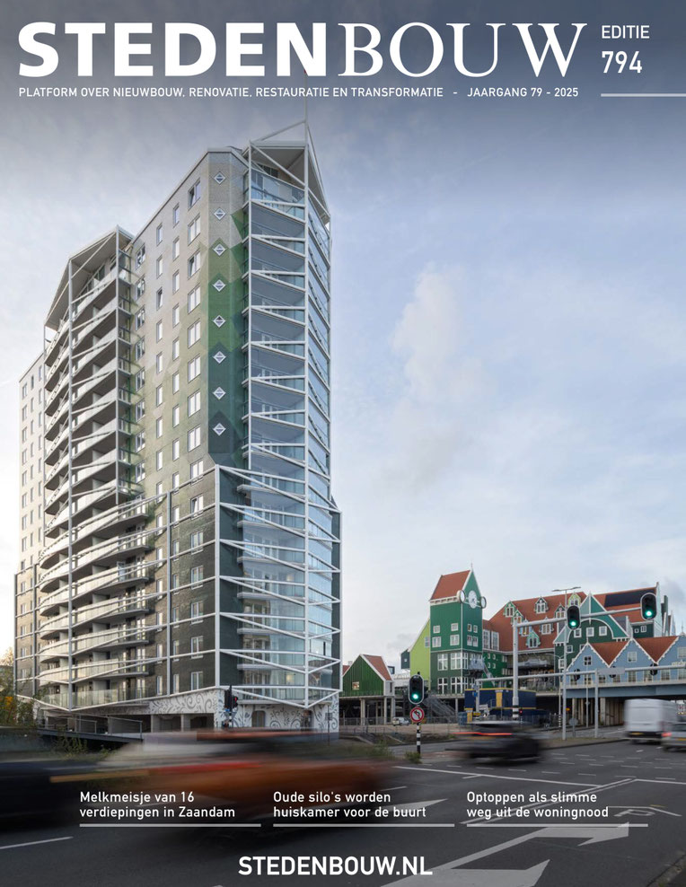 Exterieur, drone-opname van de bouw van het grootschalige nieuwbouwproject SPOT in Amsterdam. Ontworpen door verschillende Architecten waaronder Moederscheim Moonen, Klunder, Door, Kaan, ZZDP en Mei. Gebouwd door Pleijsierbouw en ontwikkeld door COD