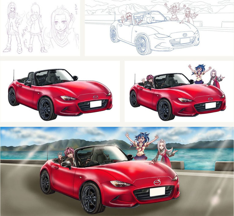 ナナセミキ様イラストギャラリー Love Mazda ラブマツダ