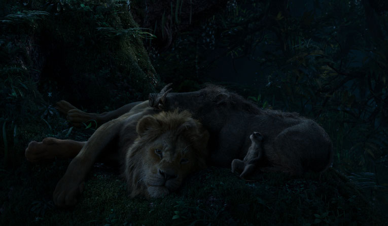 Simba bei Timon und Pumba