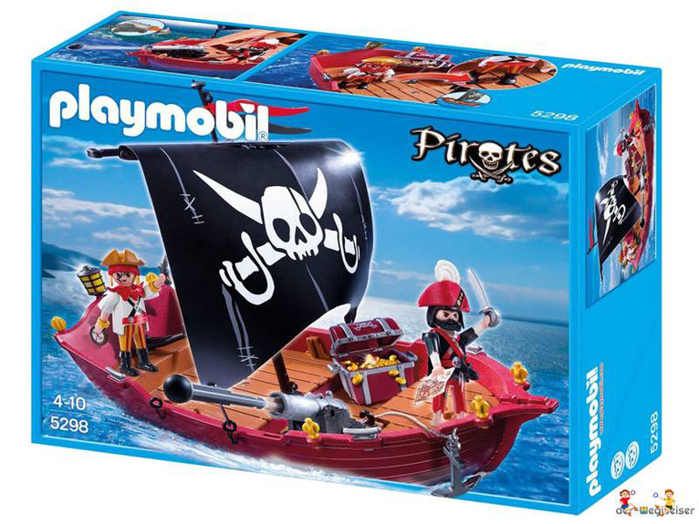 Bei der Bestellung im Onlineshop der-Wegweiser erhalten Sie das Playmobil Paket 5298 "Totenkopfsegler".