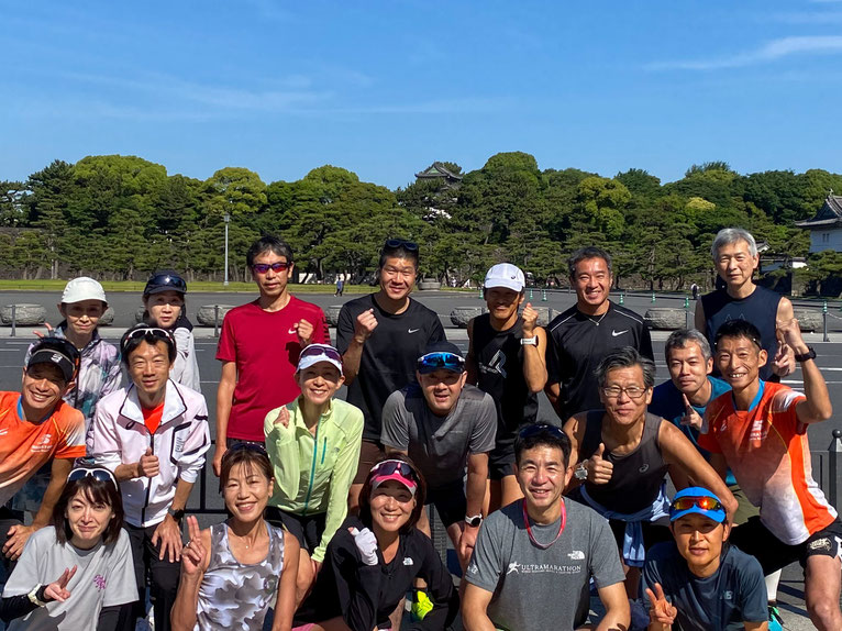 しらとり練　皇居　ランニング　練習会　グループレッスン