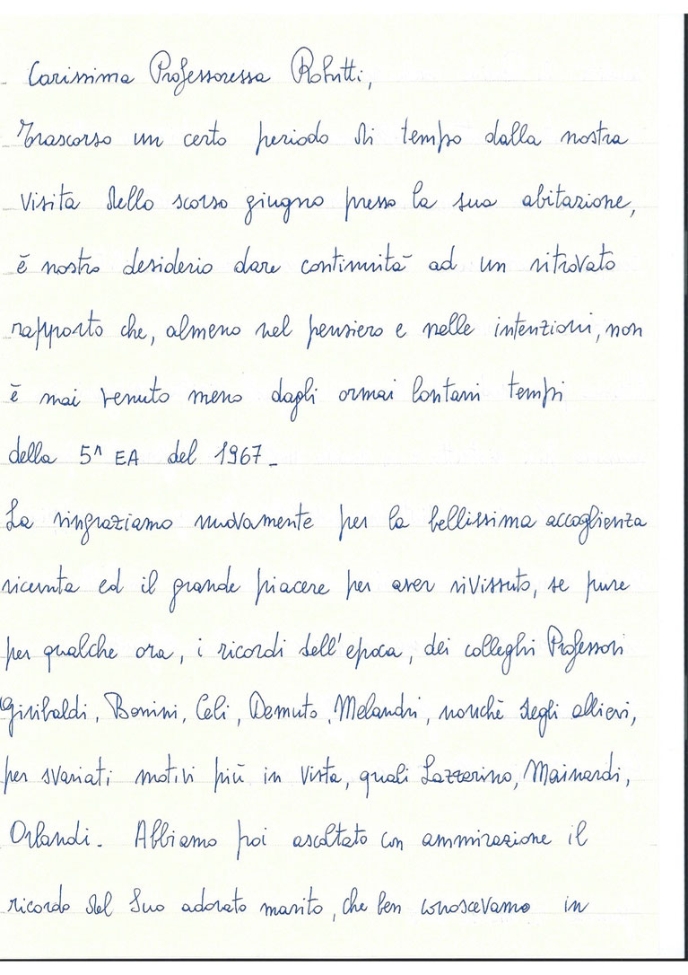 2015 Visita alla Professoressa Robutti - Benvenuti su classe5ea!