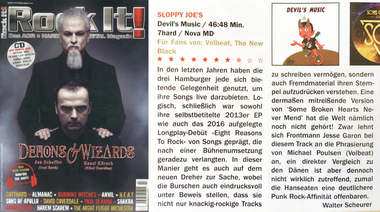 Sloppy Joe's Review - Rock it! Das AOR Hard Rock Metal Magazin 2020