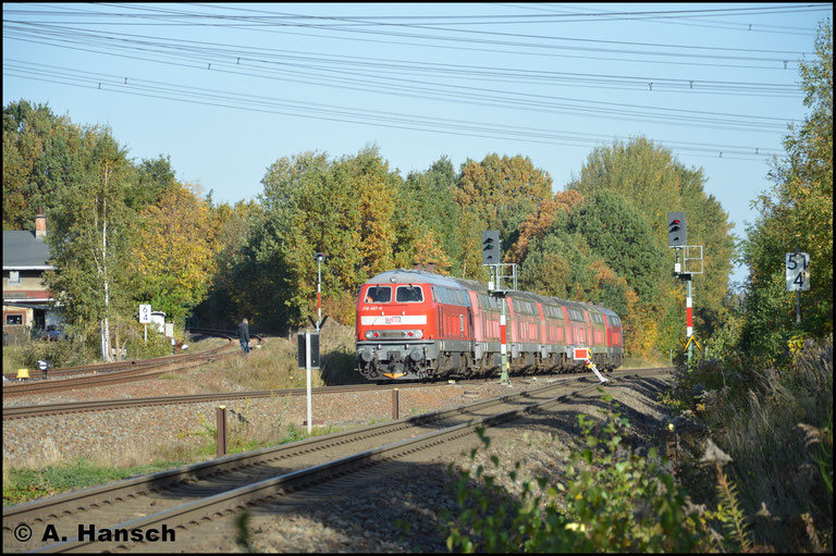 Das letzte Bild zeigt den Abzweig nach Hartmannsdorf (links im Bild)