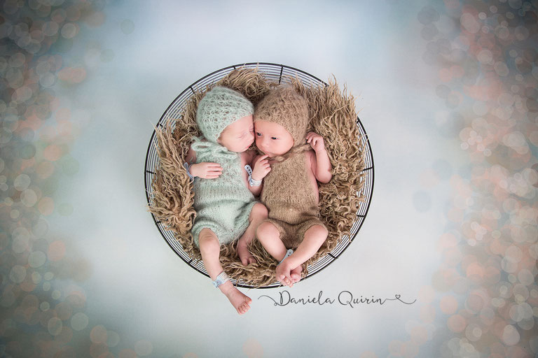 Newbornshooting - Teamblau im Doppelpack 